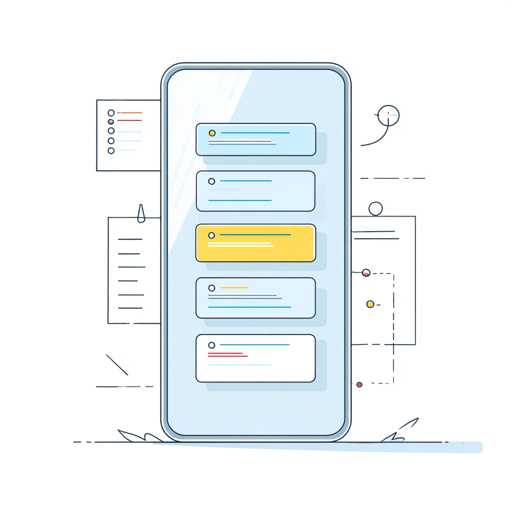 今日やることが一目でわかるUI